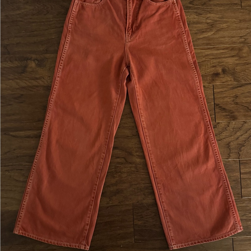 Veronica Beard Red Flare Jeans - Picture 2 of 3